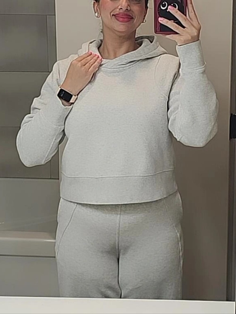2 Piece Set :Lululemon Cropped Hoodie & Barrel-Leg Pant Xs - Picture 16 of 16